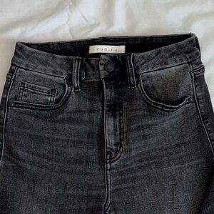 Eunina Dark Gray Flare Jeans